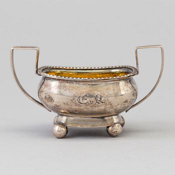 A 19th century silver salt cellar.