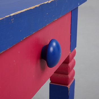 An Erik Höglund mirror and table, Eriksmåla Sweden.