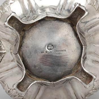 KAFFEKANNA, silver, nyrokoko, Gustaf Möllenborg, Stockholm 1838, vikt ca 1100 g.