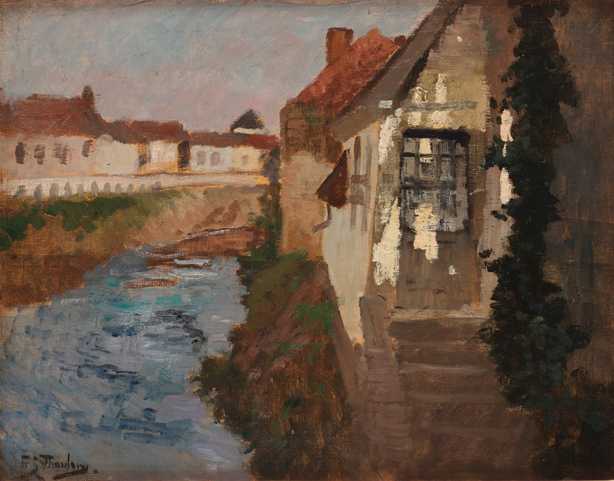 Frits Thaulow, House by the water.