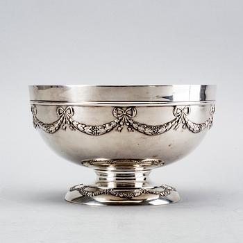 CG Hallberg, bowl, silver, 1902.