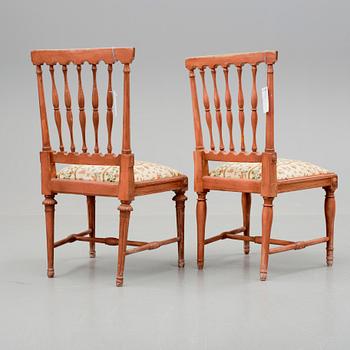 STOLAR, 2 st,  Ephraim Ståhl (mästare i Stockholm 1794-1820 och Jacob Malmsten (mästare i Stockholm 1780 - 1788).