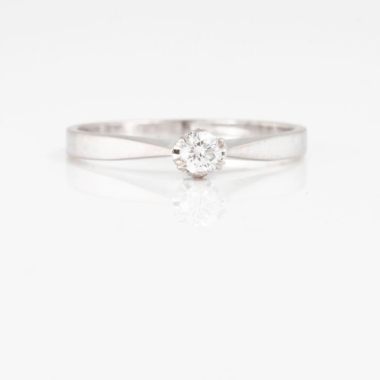 RING, med briljantslipad diamant, 0.19 ct.