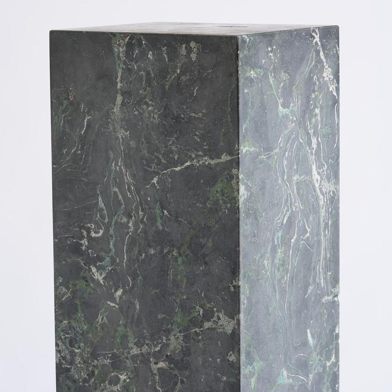 A black Scagliola 20th century column.