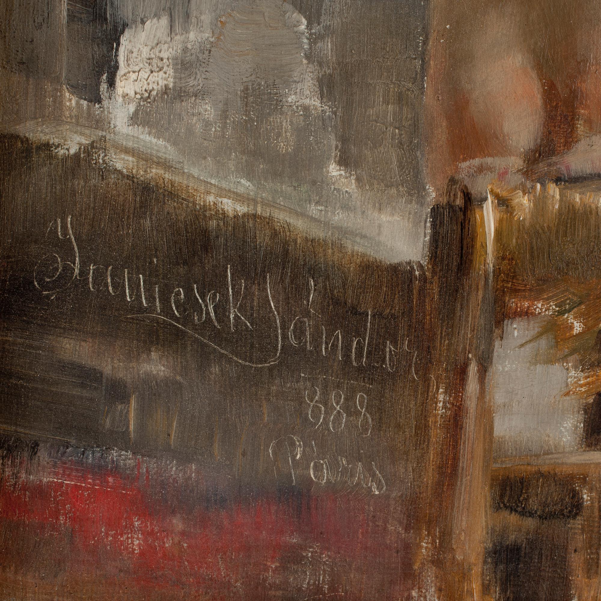 OKÄND KONSTNÄR, olja på duk, sign o dat 1888.