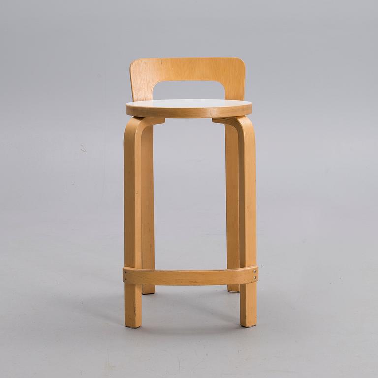 ALVAR AALTO, barstol, modell K 65, Artek, 1900-talets slut.