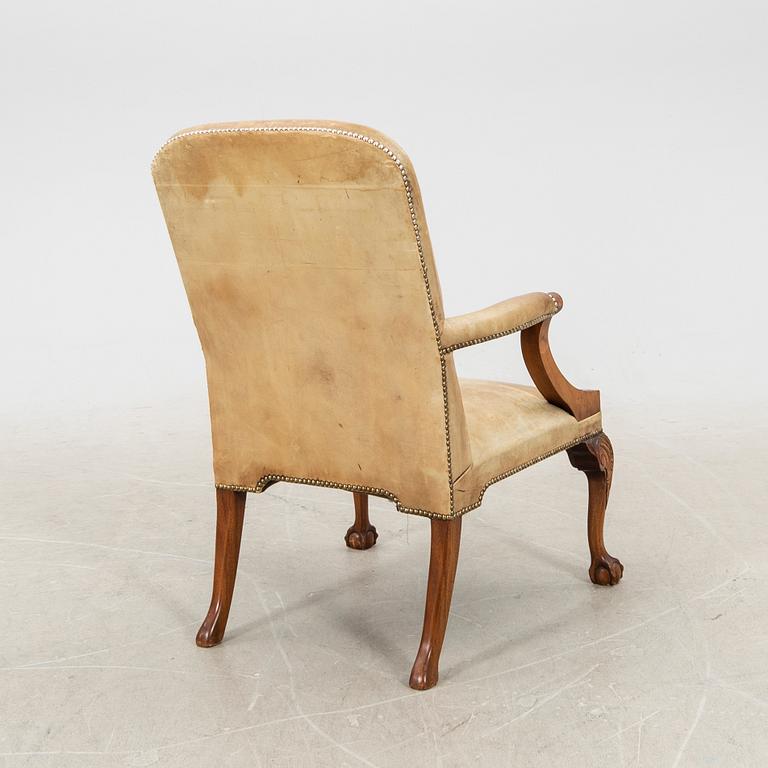 Armchair/desk chair Queen Anne style mid-20th century/second half.