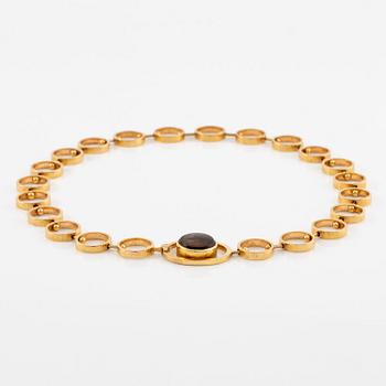 Karl-Ingemar Johansson, a necklace 18K gold with smoky quartz, Gothenburg 1963.