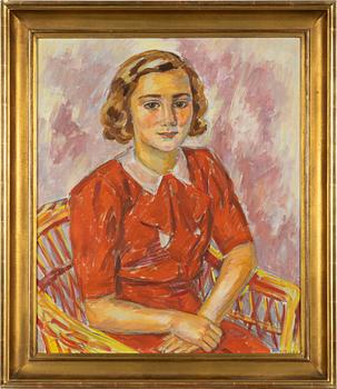 Birger Simonsson, Flicka i röd klänning.