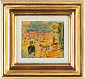 Ivan Ivarson, mixed media, signed.