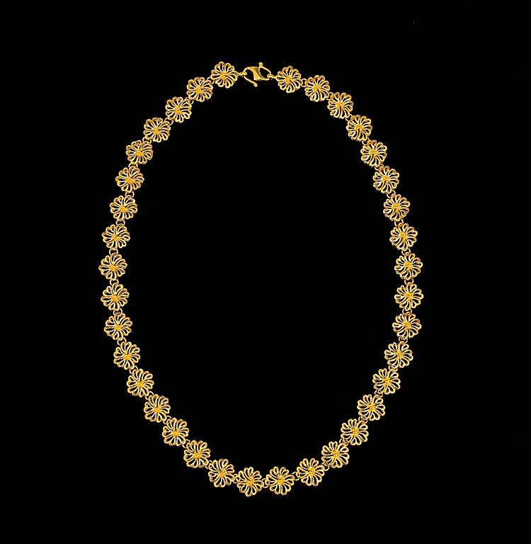 COLLIER, guld 22k. Vikt ca 51 g.