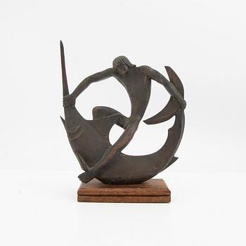 Edwin Scharff, sculpture signed and numbered 224/600 bronze.