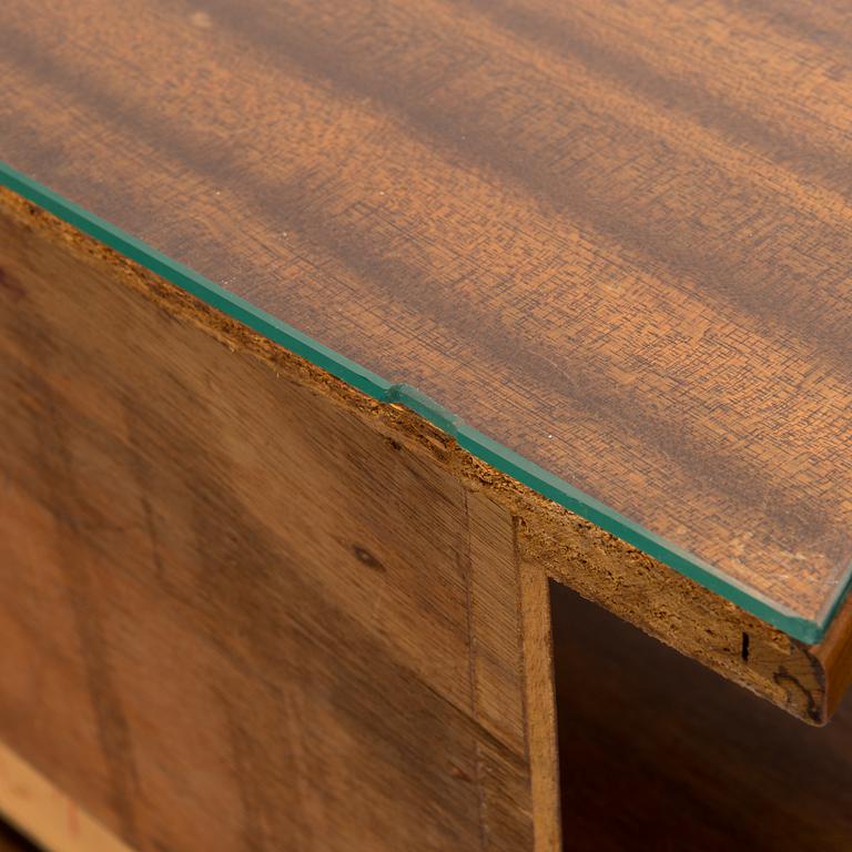 A pair of bed side tables, 1960s-70s.