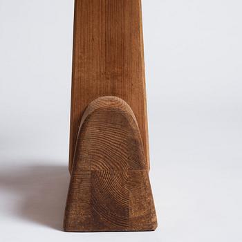 Axel Einar Hjorth, a stained pine "Utö" table, Nordiska Kompaniet, Sweden 1930's.