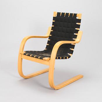 Alvar Aalto, nojatuoli, malli 406, Artek, 1980-luku.