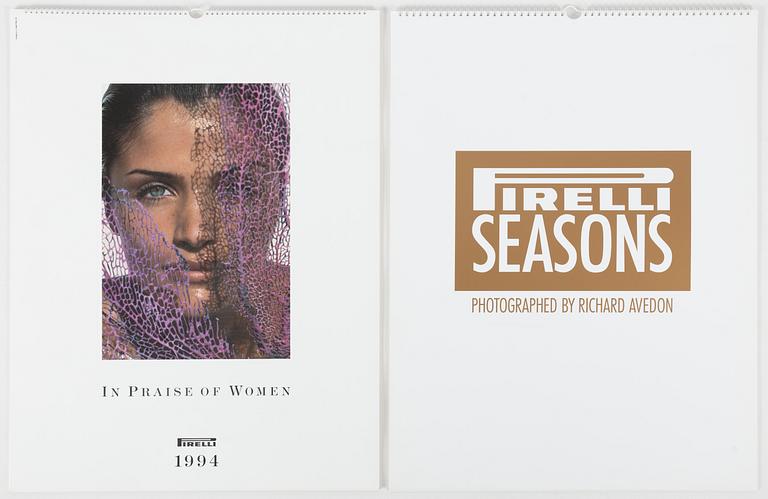 Pirelli kalendrar, 2 st, 1994 och 1995.
