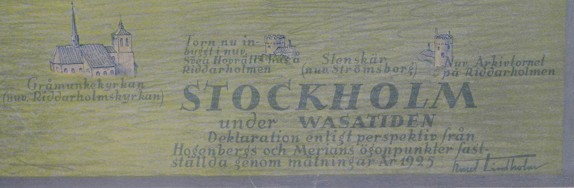 KARTA, tryck, K. Lindholm. 1900-tal.