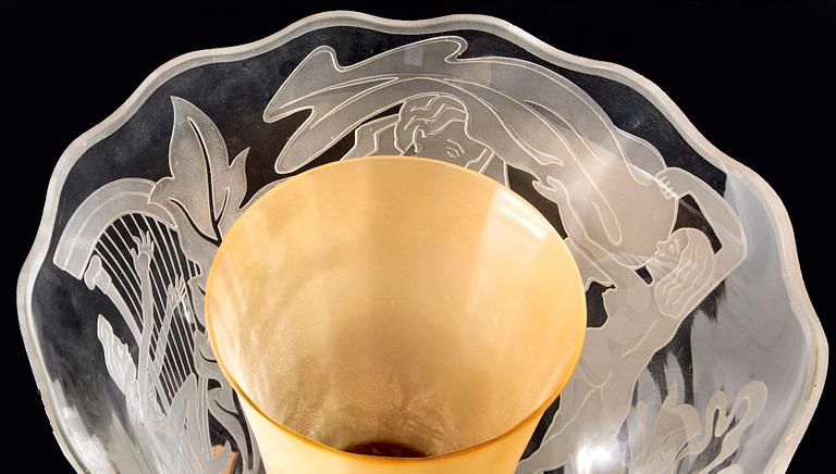 Bo Notini, golvlampa, Glössner & Co, Sverige 1940-50-tal.