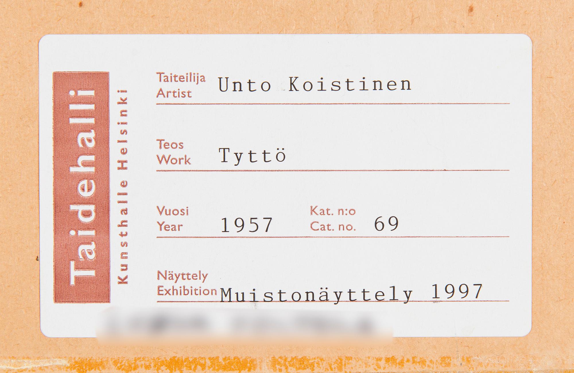 Unto Koistinen, Girl.
