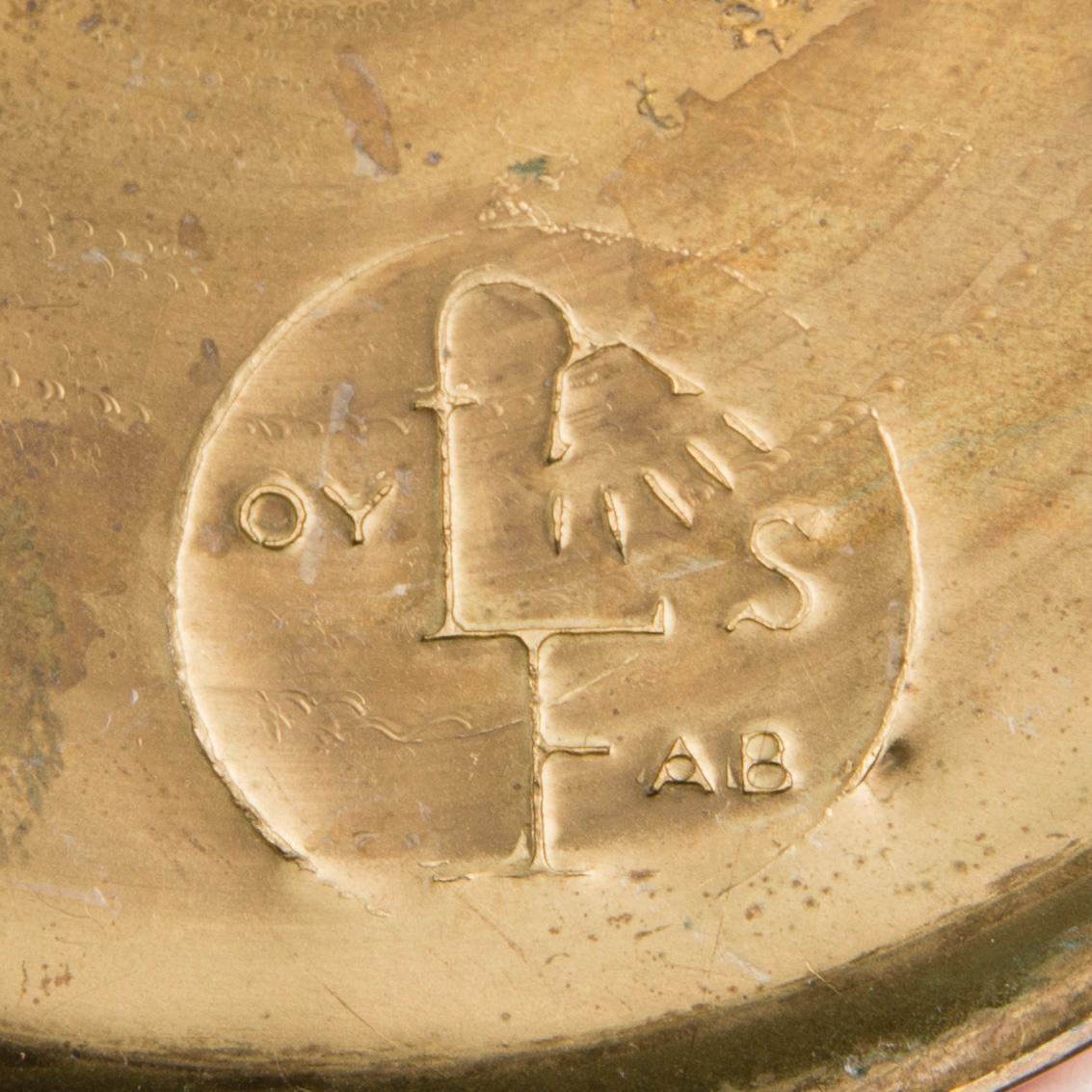 BORDSLAMPOR, ETT PAR, Valinte, 1950-tal. Stämpelmärkta.