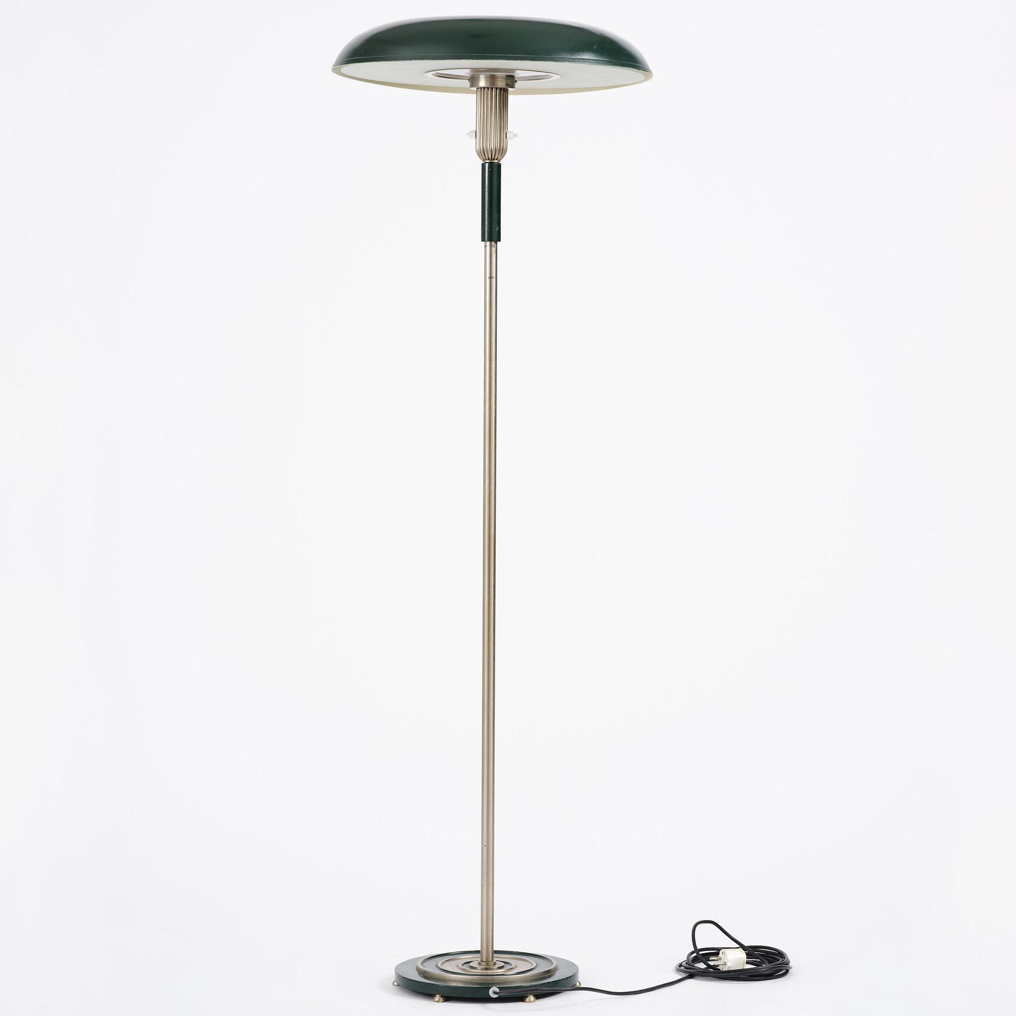 Harald Notini, a floor lamp, Arvid Böhlmarks Lampfabrik, Stockholm, 1930s.