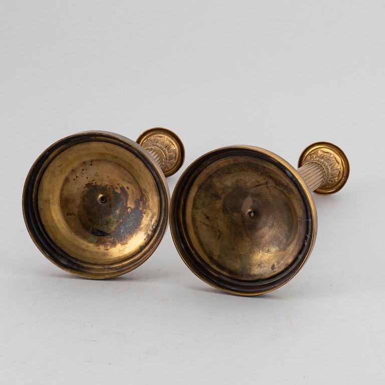 A pair of candlesticks, empire style.