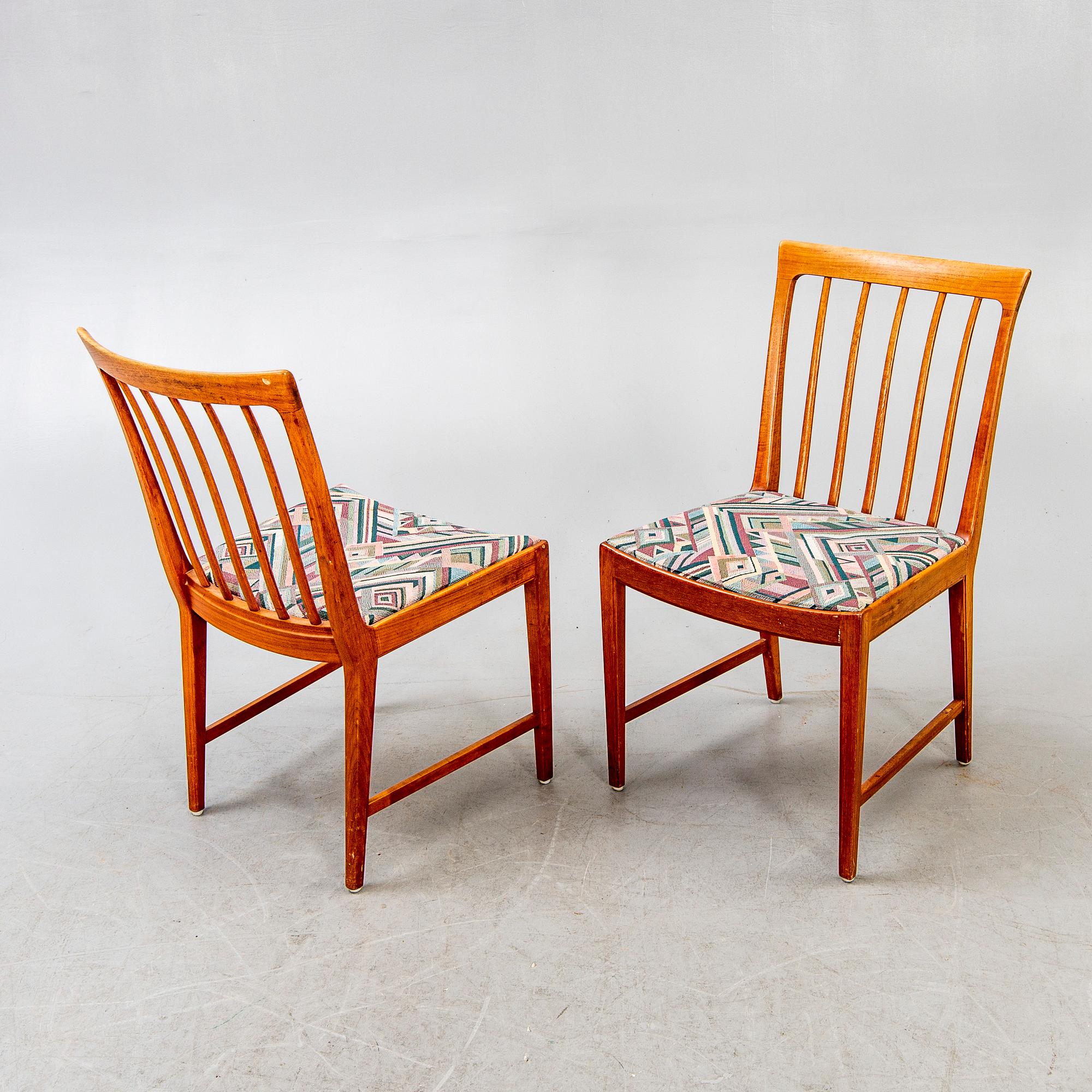 Bertil Fridhagen, stolar, 4 st, Bodafors, 1960-tal.