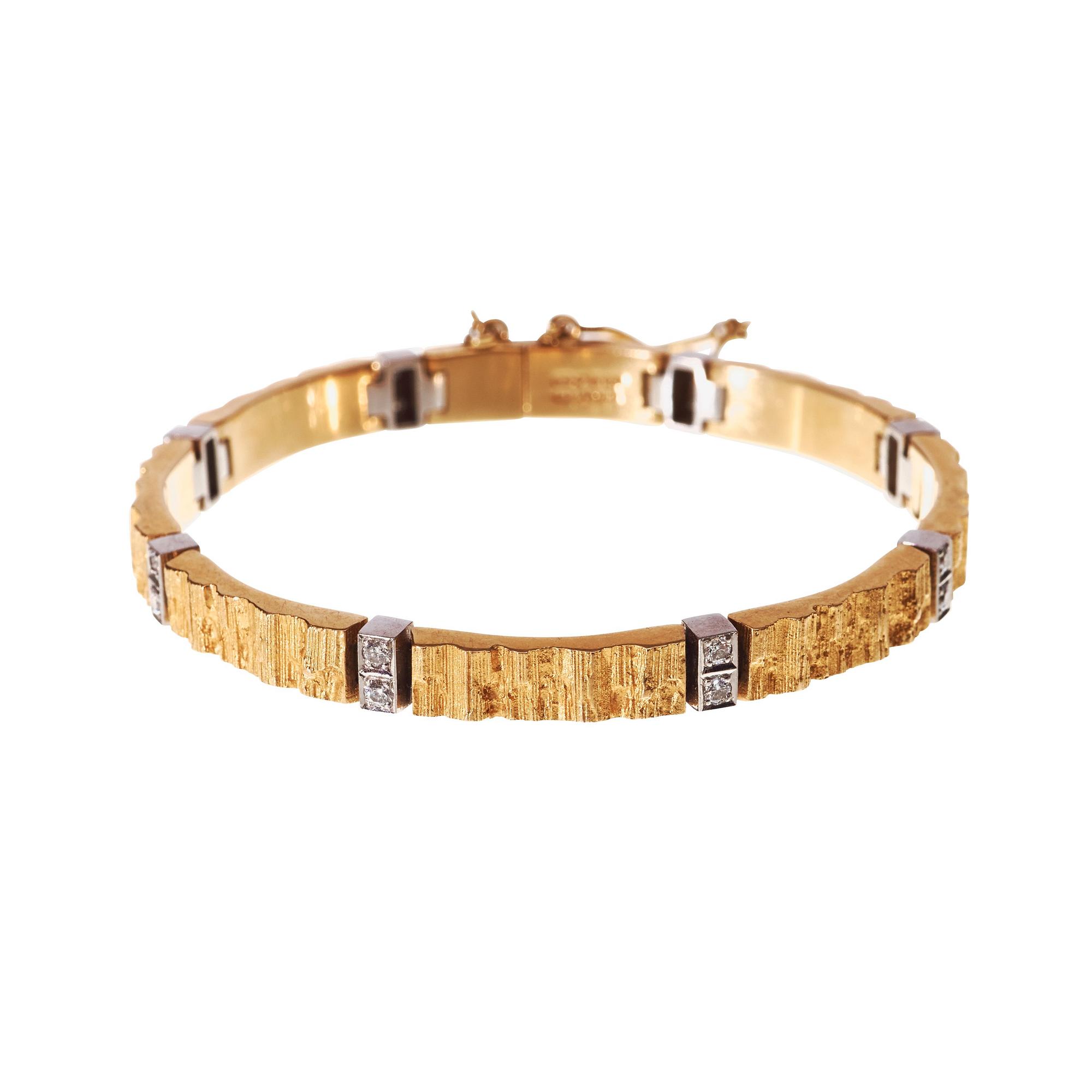 LAPPONIA, armband, Finland 18k och briljantslipade diamanter, Finland 1982.