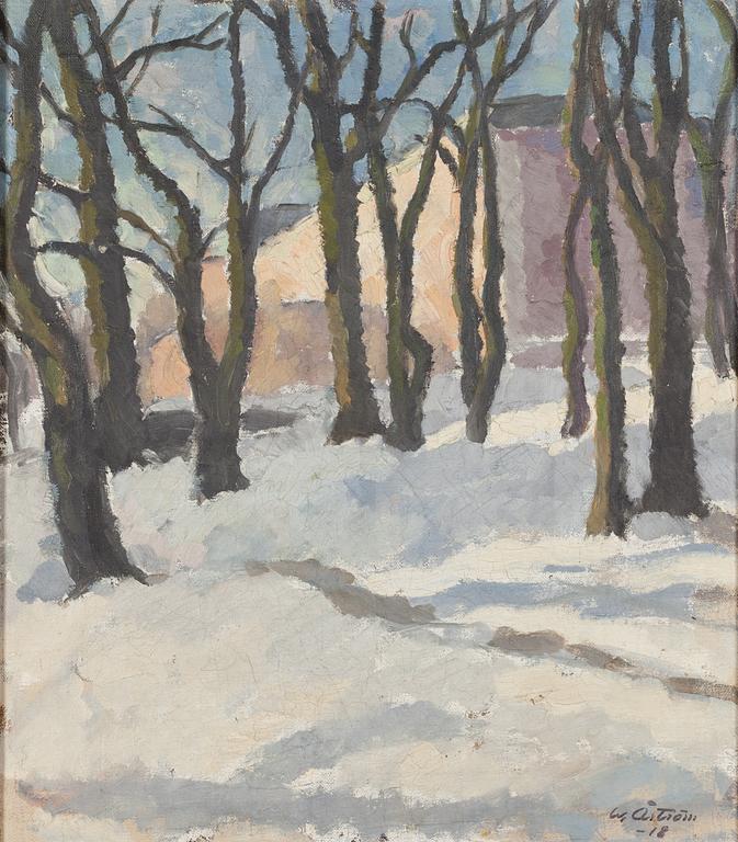 Werner Åström, oil on canvas, signed and dated -18.