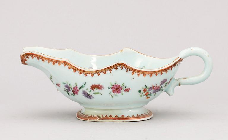 SÅSSNIPA, kompaniporslin. Qing dynastin, Qianlong (1736-95).