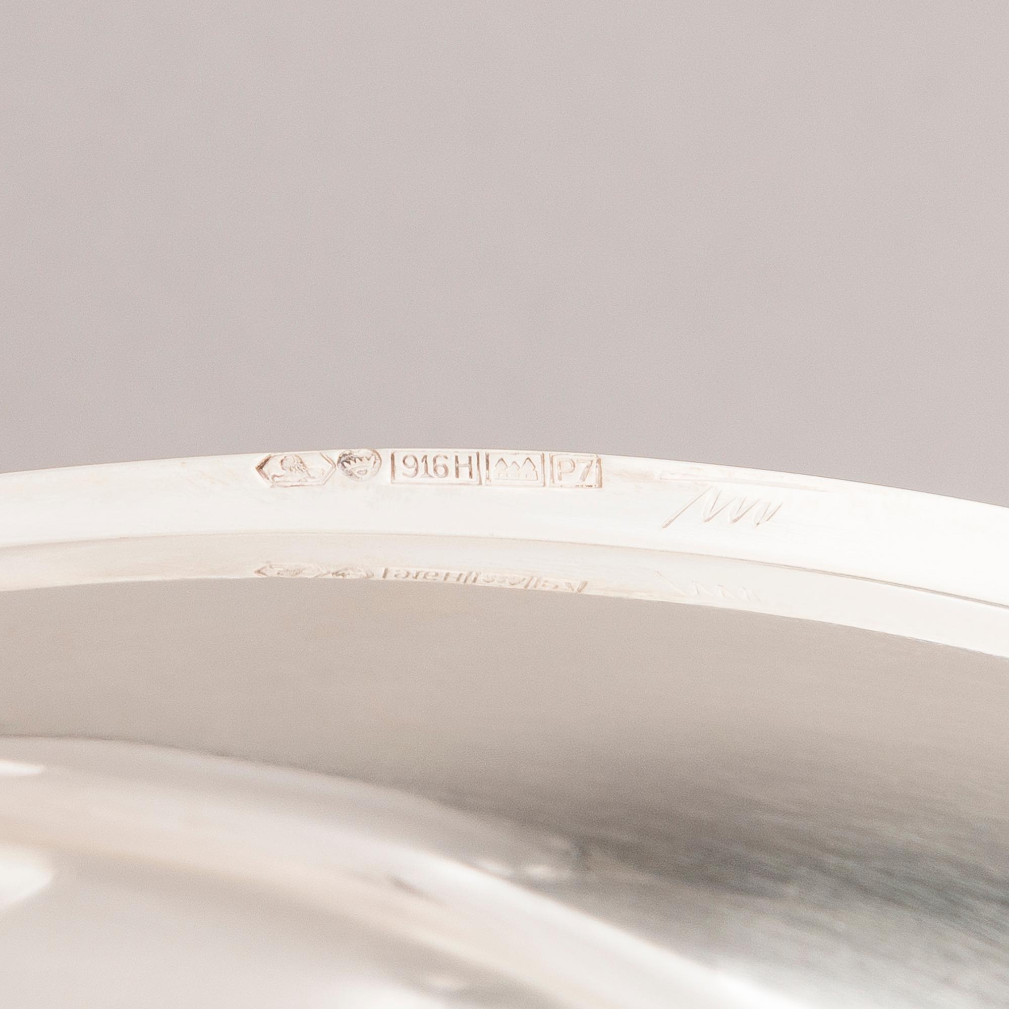 TAPIO WIRKKALA, Three silver bowls, Kultakeskus, Hämeenlinna and Hopeatehdas, Helsinki 1953-68.