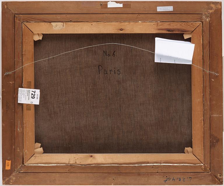 Ivan Ivarson, Stadsbild från Paris med floden Seine i förgrunden.