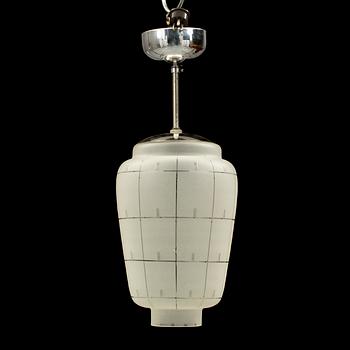 TAKLAMPA, funkis, 1930/40-tal. Höjd 37 cm.