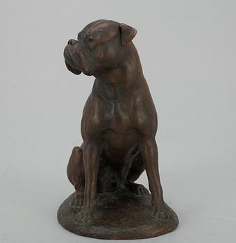 SKULPTUR, "Boxer", brons, sign.