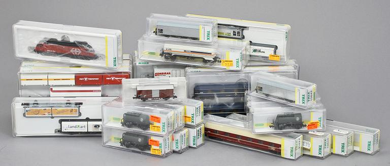 PARTI TÅGBANEDELAR, 29 st, Trix, 1900-talets fjärde kvartal.