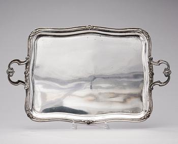 A TRAY, St:Petersburg 1850, Anders Long for Nichols & Plincke, weight 1524 g.