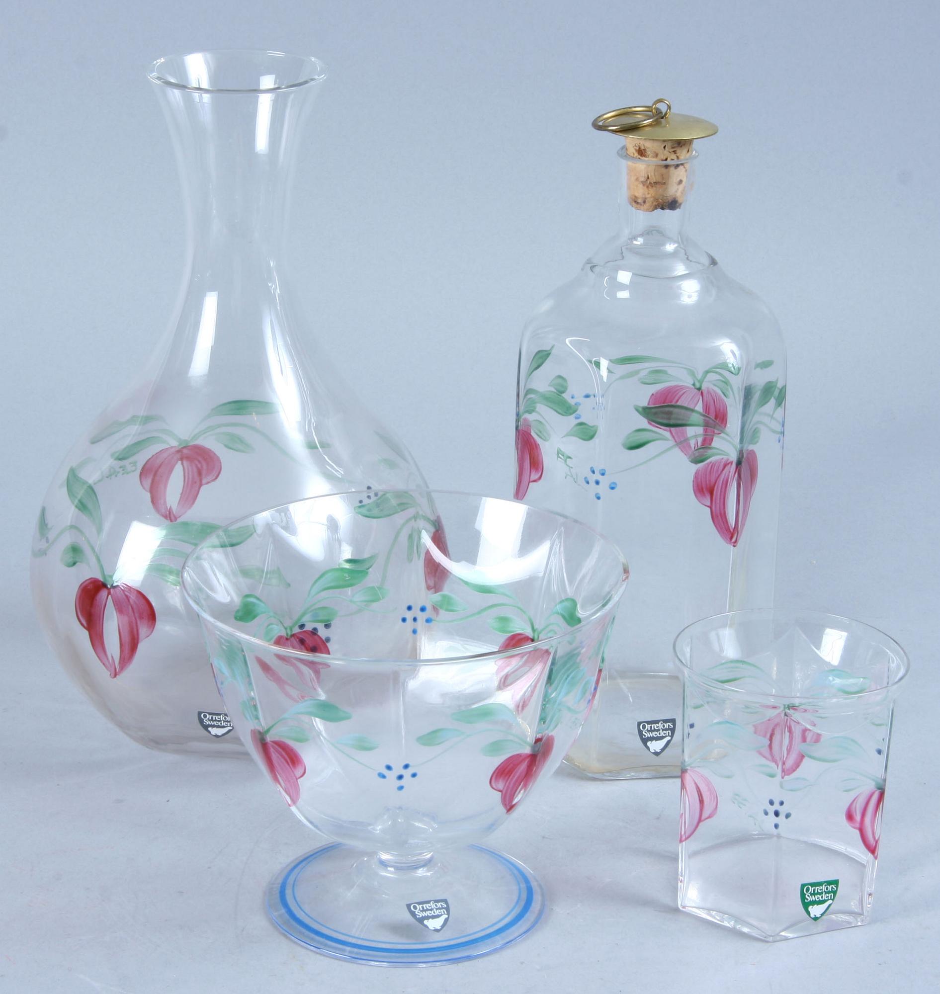 GLASSERVISDELAR, 11 st, "Maja", Eva Englund, Orrefors.