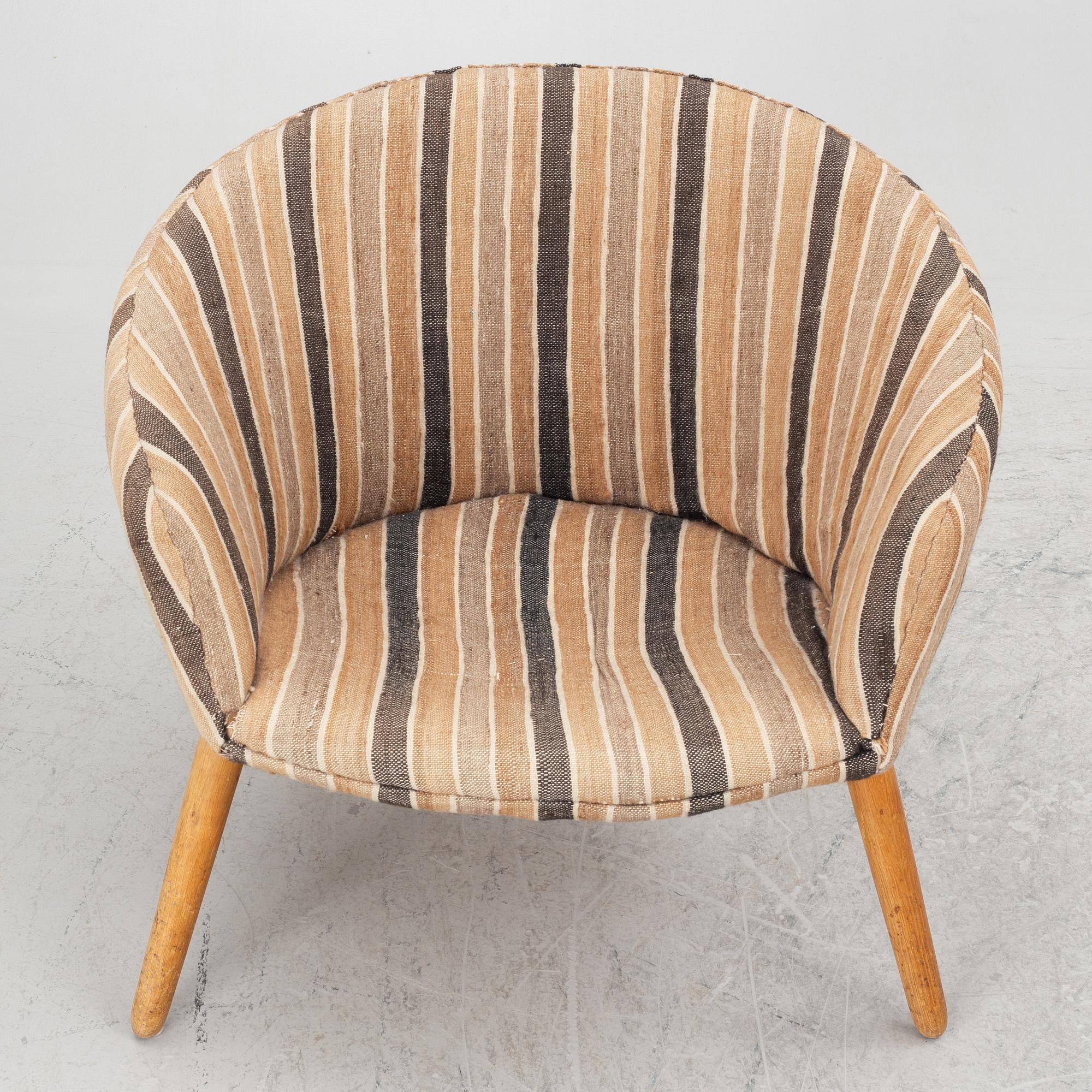 Nanna Ditzel, a lounge chair, AP 26, Anker Pedersen's furniture factory, mid-20th Century.