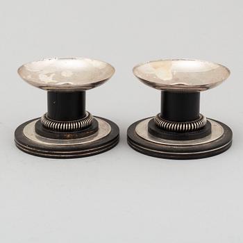 ERIC PIHLGREN, a pair of silver candlesticks, GAB Stockholm 1935.