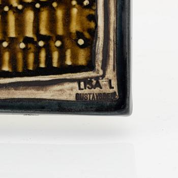 Lisa Larson, väggplaketter, 4 st, stengods, Gustavsberg.