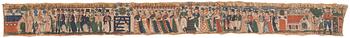 Decorative wall painting, Halland, dated 1822.