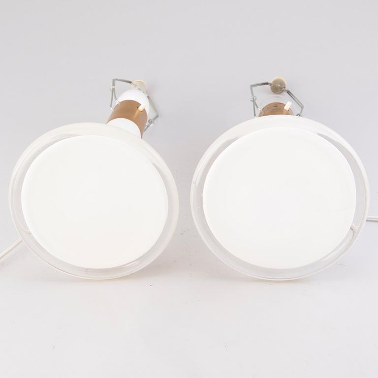 LISA JOHANSSON-PAPE, A pair of 1960s table lamps, model '46-017'  for Stockmann Orno, Finland.