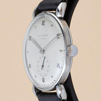 Patek Philippe, "Teardrop Lugs", "Steel Case", ca 1946.