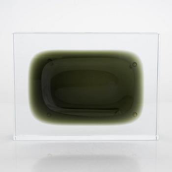 Harri Koskinen, glasskulptur, "Alue", Pro Arte, signerad Harri Koskinen, Iittala 2000, 25/30.