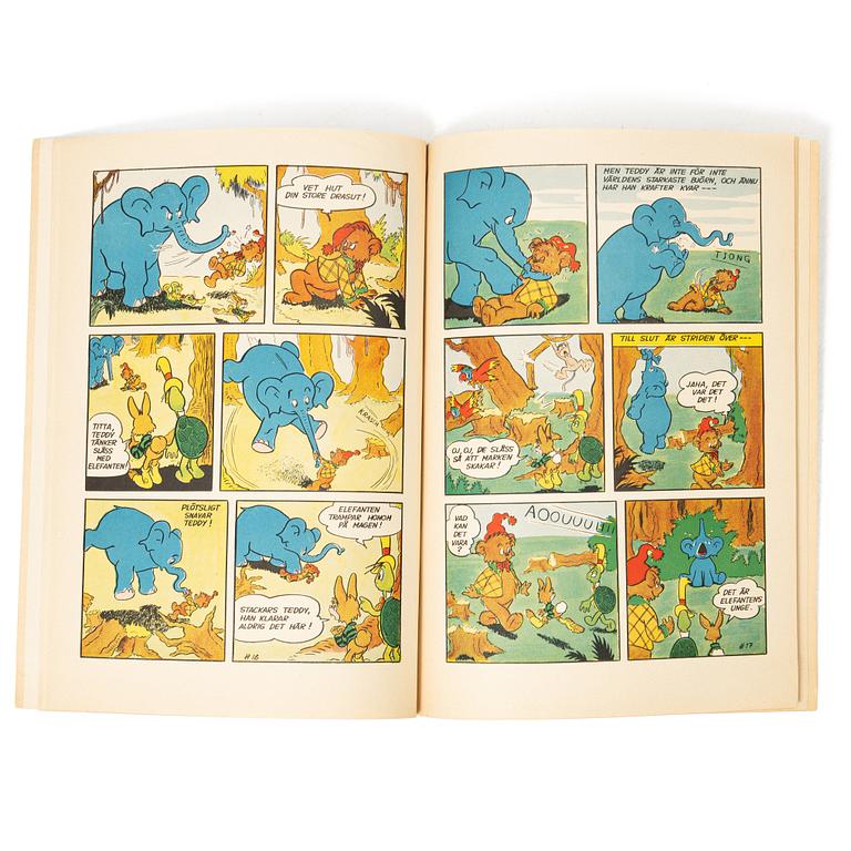 Serietidning, "Teddy på skattsökarfärd", Julen 1953.