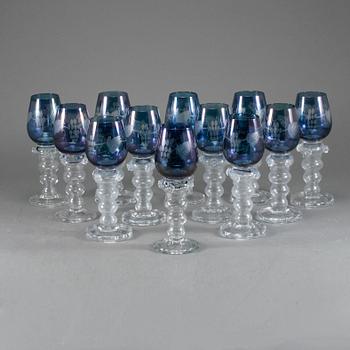REMMARE, 12 st, glas, 1900-talets andra hälft.