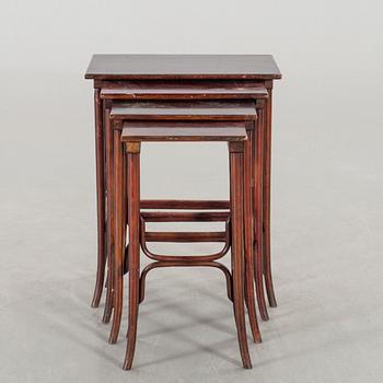 A 4 SET NESTING TABLE THONET CA 1900.