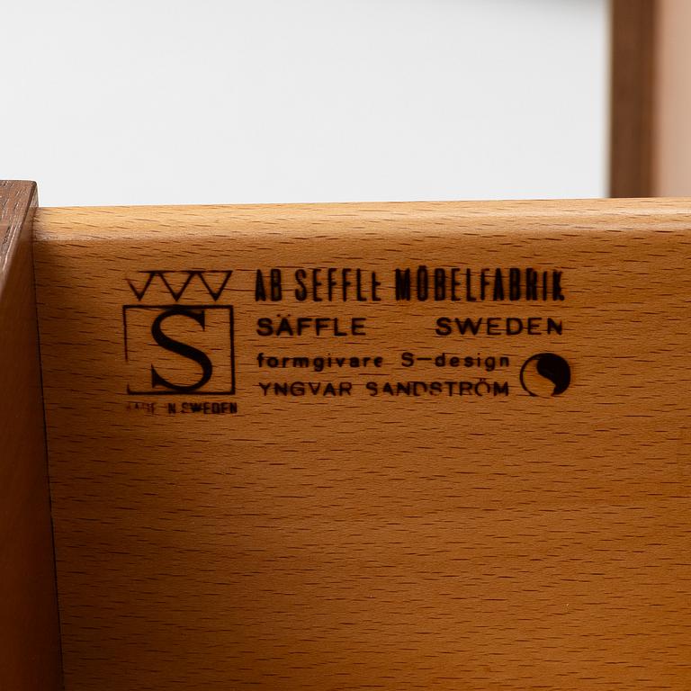 Yngvar Sandström, Bookcase/shelving system, 3 pieces, Seffle Möbelfabrik, second half of the 20th century.