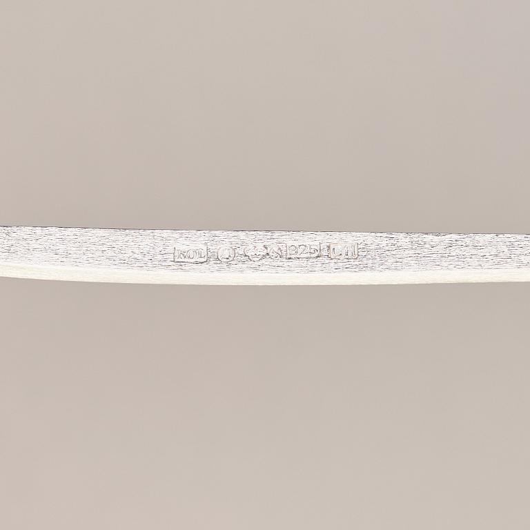 A parcel-gilt silver sterling spoon, mark of Rolf Lindståhl, Stockholm 2001.