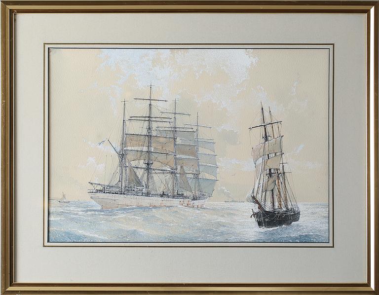 RONALD DEAN, blandteknik, signerad.